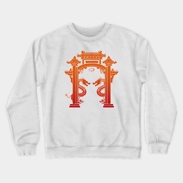 Dragon Festival: Lunar Celebration, Festive Art, and Asian Traditions Crewneck Sweatshirt by insaneLEDP